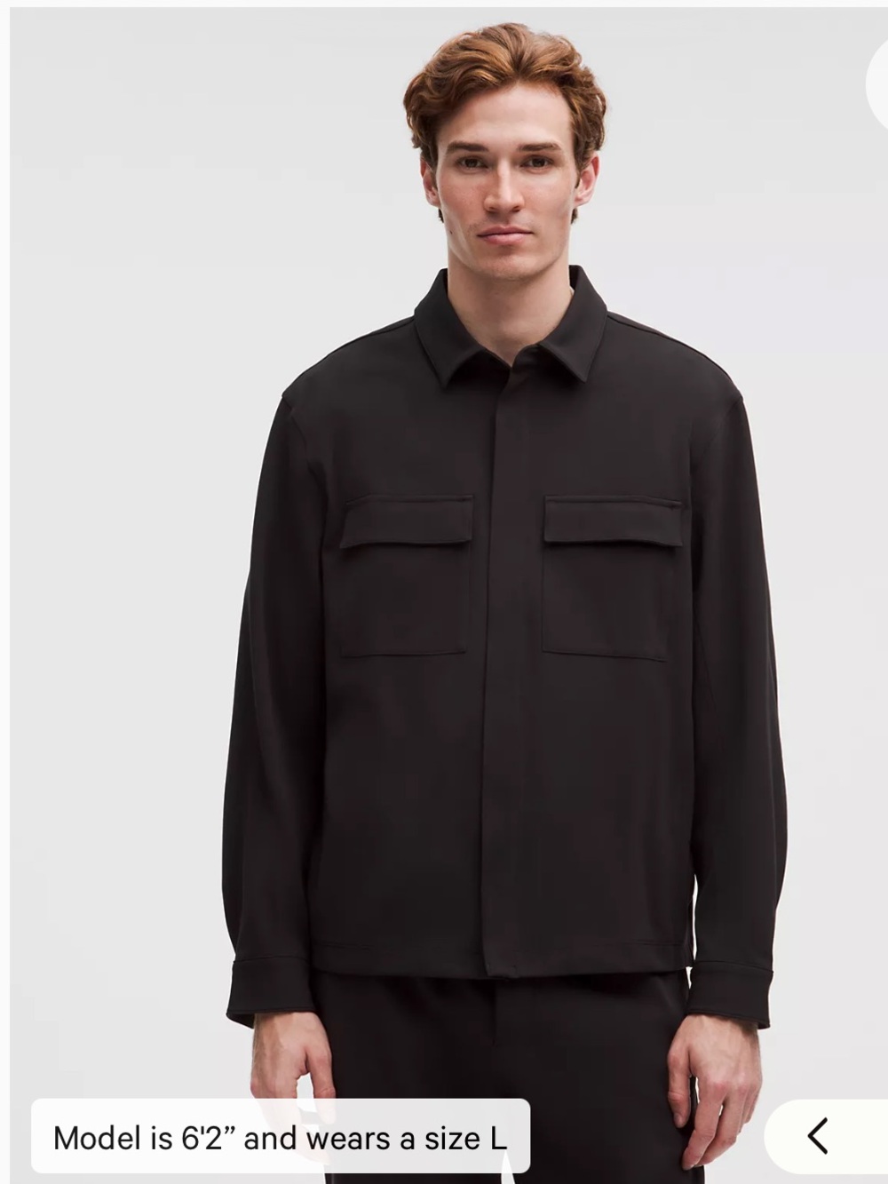 Lululemon Gray Button-Up shacket